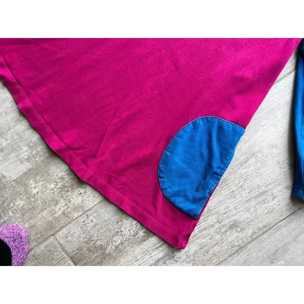 HANNA ANDERSSON Girls Long Sleeve Pink Blue 100% Cotton Dress Casual Everyday 4